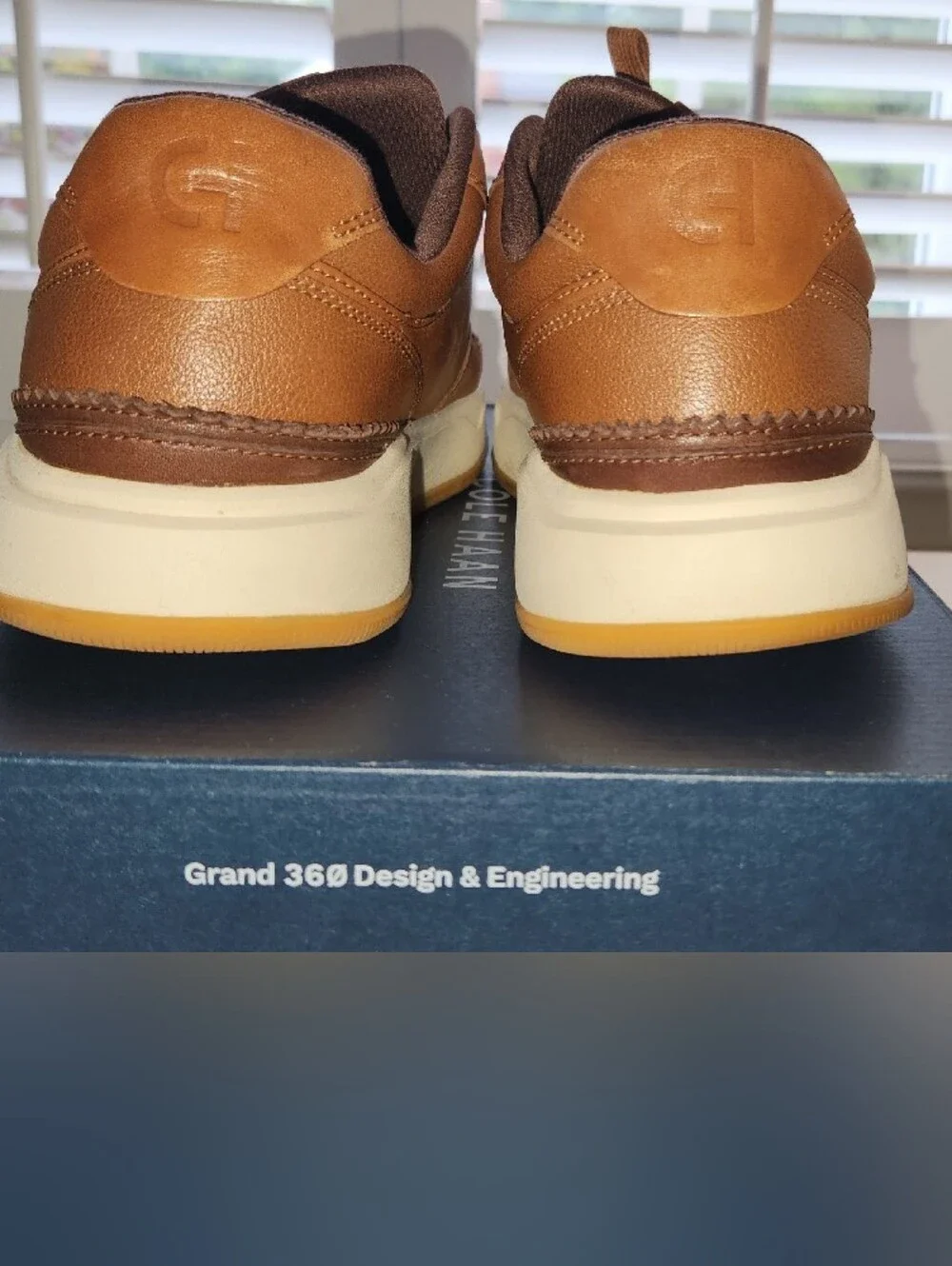 Cole Haan Men’s Brown Leather Lace-Up Sneakers